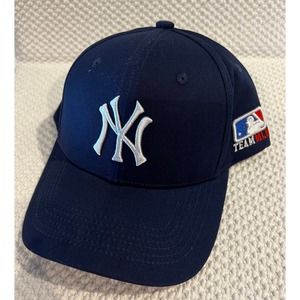 NY Yankees Hat Cap Team MLB Adjustable Strap Back Blue Adult NWOT